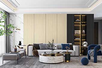 宝鸡轻奢风格-客厅