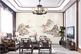 宝鸡森佰汇航空纤维墙咔（巴山蜀水）