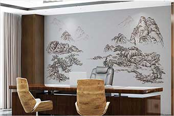 宝鸡森佰汇航空纤维墙咔(山水之间)