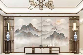 宝鸡森佰汇航空纤维（山水画系列）